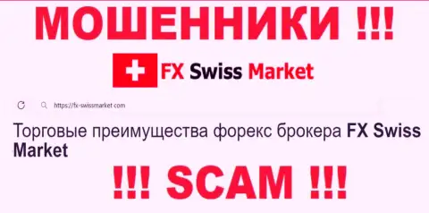 Сфера деятельности FXSwiss Market: ФОРЕКС - хороший заработок для internet-обманщиков