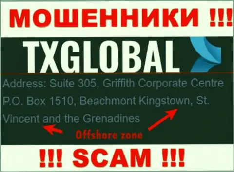 С internet мошенником TXGlobal не рекомендуем совместно работать, они расположены в оффшоре: St. Vincent and the Grenadines