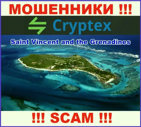 Из конторы Криптекс Нет денежные активы вывести невозможно, они имеют офшорную регистрацию: Сент-Винсент и Гренадины