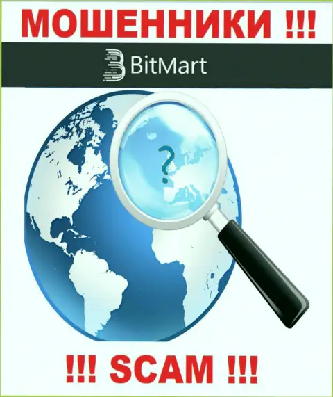 Официальный адрес регистрации BitMart скрыт, именно поэтому не работайте совместно с ними - это обманщики