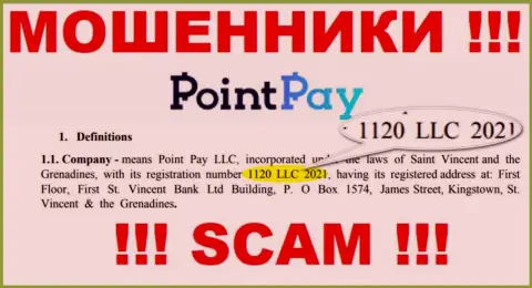 1120 LLC 2021 - это регистрационный номер internet-мошенников Point Pay LLC, которые НЕ ОТДАЮТ ОБРАТНО ФИНАНСОВЫЕ ВЛОЖЕНИЯ !!!
