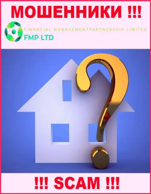 Информация о адресе регистрации незаконно действующей компании FMP Ltd на их информационном ресурсе не размещена