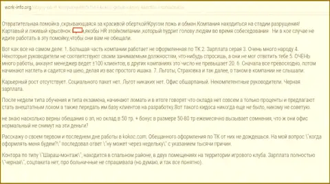 Кокос Групп (WebProfy Ru) - отвратительная компания, создатель отзыва взаимодействовать с ней не советует (мнение)