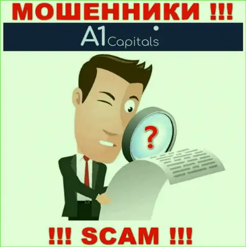 A1 Capitals не смогли оформить лицензию, да и не нужна она указанным мошенникам