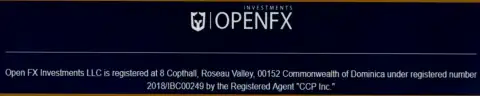 Прописка Forex дилинговой компании ООО Открытые Инвестиции