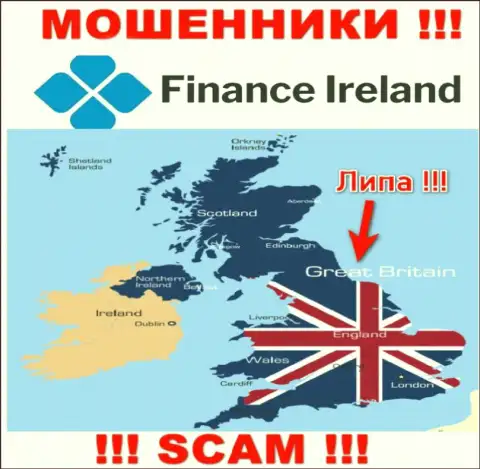 Воры Finance Ireland не предоставляют правдивую информацию касательно их юрисдикции