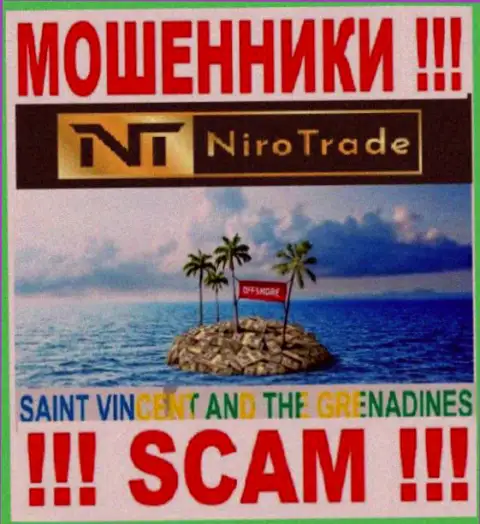Niro Trade спрятались на территории St. Vincent and the Grenadines и беспрепятственно сливают вклады