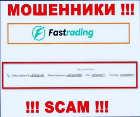 Fas Trading наглые internet мошенники, выманивают финансовые средства, звоня людям с разных номеров телефонов