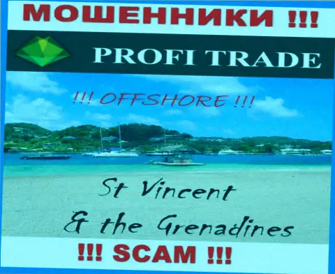 Зарегистрирована организация ПрофиТрейд в офшоре на территории - St. Vincent and the Grenadines, ОБМАНЩИКИ !!!