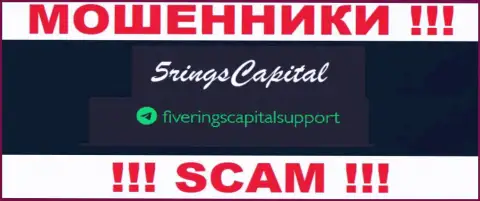 На ресурсе мошенников FiveRings Capital представлен этот е-мейл, но не вздумайте с ними контактировать