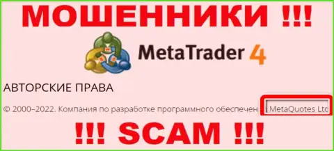 MetaQuotes Ltd - это руководство преступно действующей компании Мета Трейдер 4