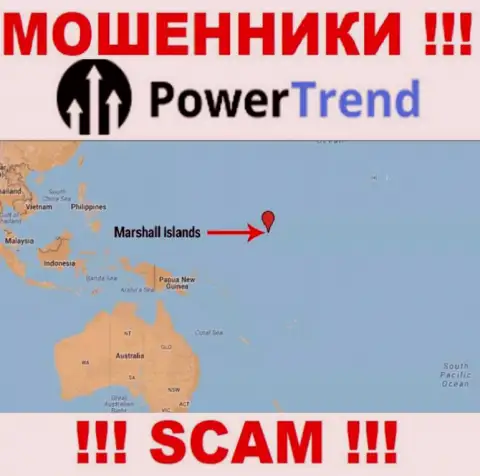 Компания Power Trend зарегистрирована в оффшорной зоне, на территории - Marshall Islands