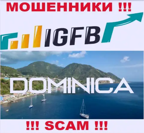 На сайте ИГФБ написано, что они расположились в офшоре на территории Commonwealth of Dominica