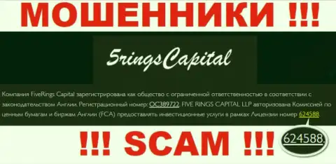 Five Rings Capital оставили номер лицензии на сервисе, однако это не обозначает, что они не ВОРЮГИ !!!