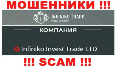 Infiniko Invest Trade LTD - это юр. лицо интернет мошенников Infiniko Trade