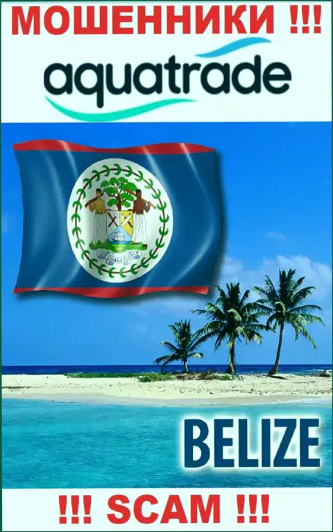 Официальное место регистрации internet мошенников Aqua Trade - Belize