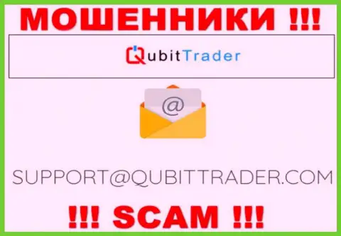 Электронная почта разводил Qubit Trader LTD, предоставленная у них на веб-сайте, не пишите, все равно сольют