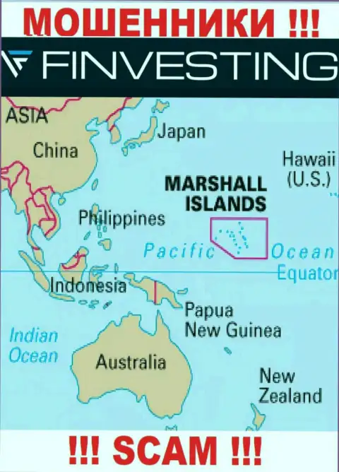 Маршалловы Острова - это официальное место регистрации компании Finvestings Com