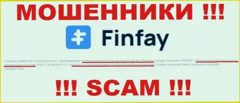 FinFay Com - это internet мошенники, противозаконные действия которых курируют тоже кидалы - Financial Services Commission