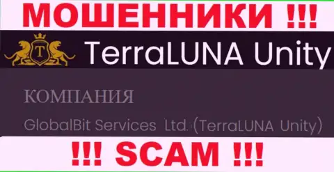 Мошенники TerraLunaUnity не скрывают свое юридическое лицо - это ГлобалБит Сервис