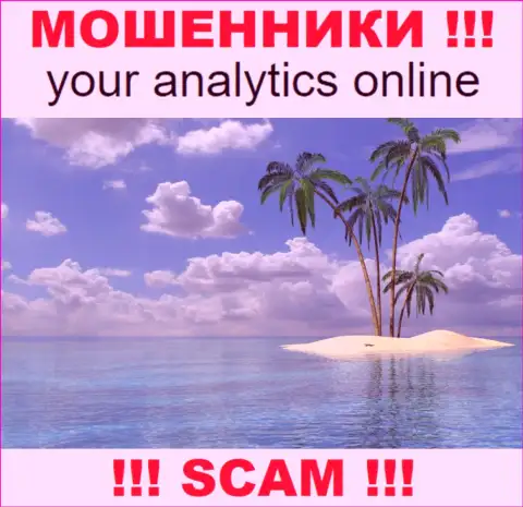 YourAnalytics Online не предоставляют адрес, где находится организация - это очевидно мошенники !
